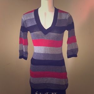 striped sweater dress